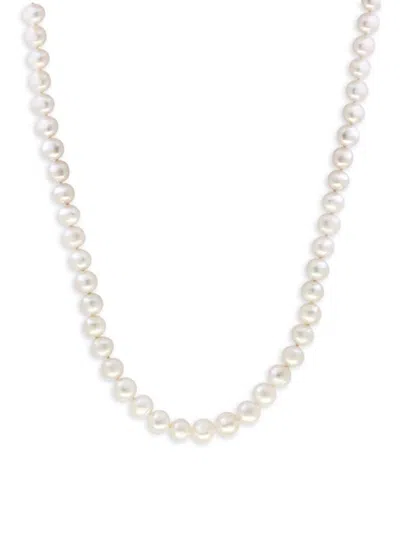Saks Fifth Avenue Women's Sterling Silver & 6-7mm Potato Shape Freshwater Pearl Necklace In White
