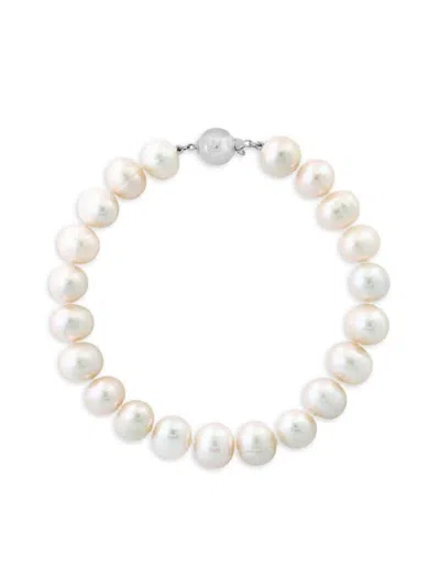 Saks Fifth Avenue Women's Sterling Silver & 6mm Freshwater Pearl Bracelet