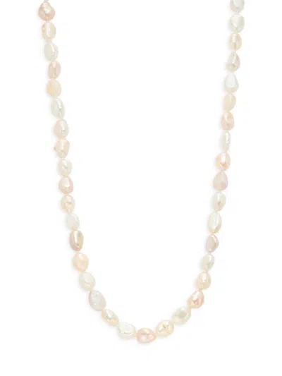 Saks Fifth Avenue Women's Sterling Silver & Freshwater Pearl Necklace
