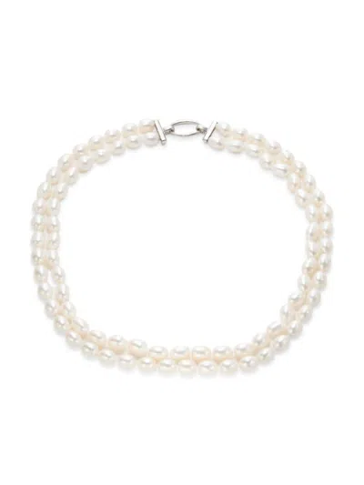 Saks Fifth Avenue Women's Sterling Silver & Freshwater Pearl Strand Necklace