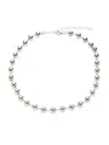Saks Fifth Avenue Women's Sterling Silver Beaded Necklace In Silver