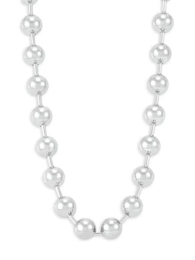 Saks Fifth Avenue Women's Sterling Silver Beaded Tin Cup Necklace