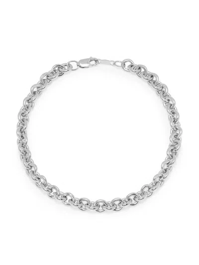 Saks Fifth Avenue Women's Sterling Silver Cable Chain Bracelet In Metallic