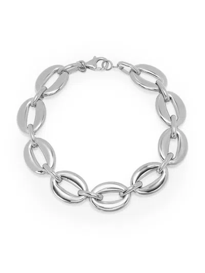 Saks Fifth Avenue Women's Sterling Silver Chunky Oval Link Chain Bracelet