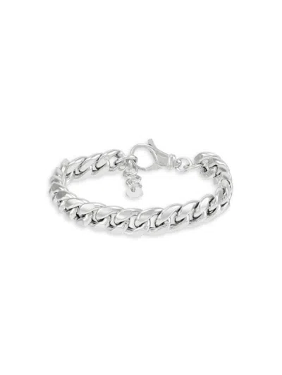 Saks Fifth Avenue Women's Sterling Silver Curb Chain Bracelet In Metallic