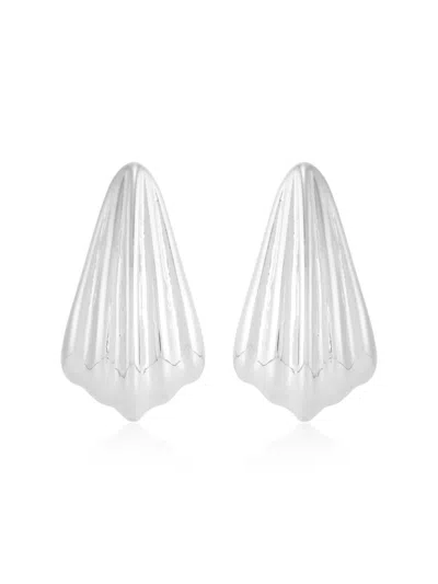 Saks Fifth Avenue Women's Sterling Silver Graduated Three-quarter Hoop Earrings