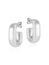 Saks Fifth Avenue Women's Sterling Silver Half Hoop Earrings In Silver