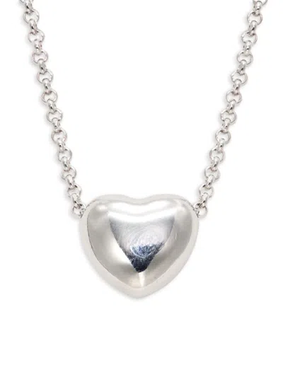 Saks Fifth Avenue Women's Sterling Silver Heart Pendant Necklace