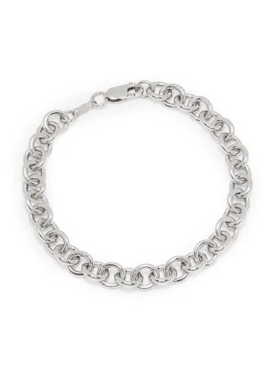 Saks Fifth Avenue Women's Sterling Silver Heavy Cable Chain Bracelet In Metallic