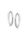 Saks Fifth Avenue Women's Sterling Silver Hoop Earrings In Silver