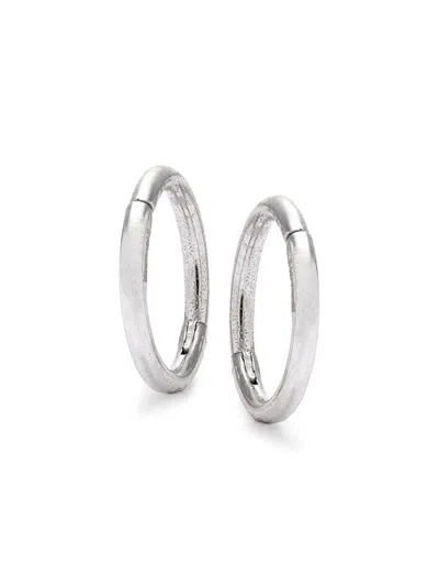 Saks Fifth Avenue Women's Sterling Silver Hoop Earrings