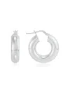Saks Fifth Avenue Women's Sterling Silver Huggie Earrings In Silver
