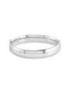 Saks Fifth Avenue Women's Sterling Silver Polished 12mm Hollow Hinge Bangle In Silver