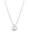 SAKS FIFTH AVENUE WOMEN'S STERLING SILVER ROUND PENDANT NECKLACE