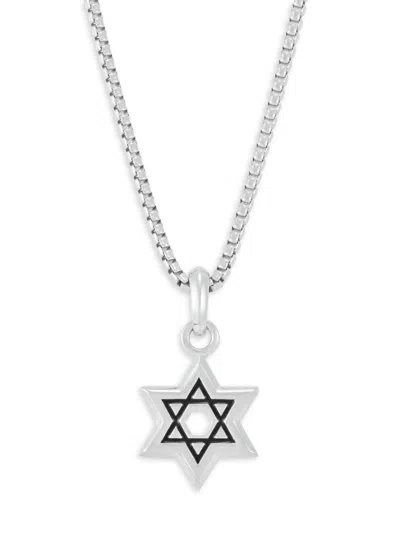 Saks Fifth Avenue Women's Sterling Silver Star Of David Pendant Necklace