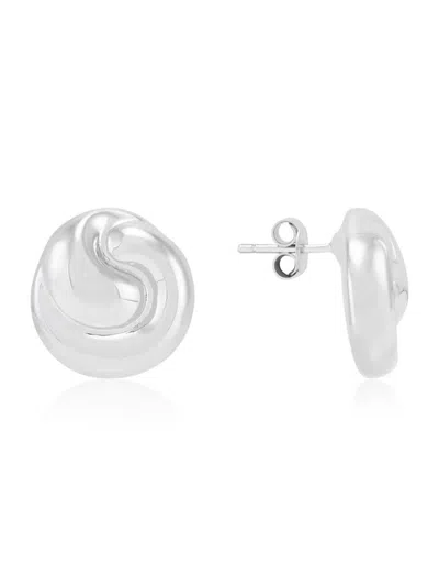 Saks Fifth Avenue Women's Sterling Silver Swirl Stud Earrings