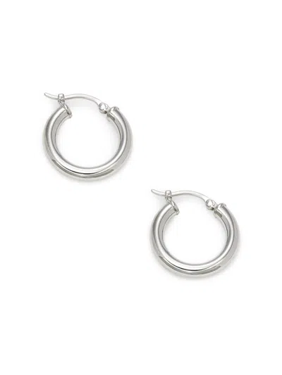 Saks Fifth Avenue Women's Sterling Silver Tube Hoop Earrings