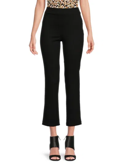 Saks Fifth Avenue Women's Textured Cropped Pants In Black