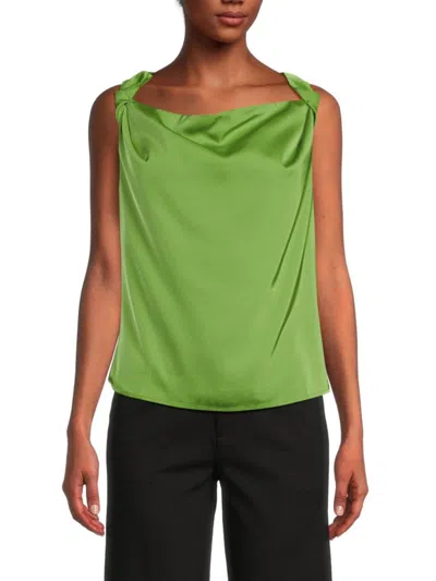 Saks Fifth Avenue Women's Twisted Sleeveless Top In Green