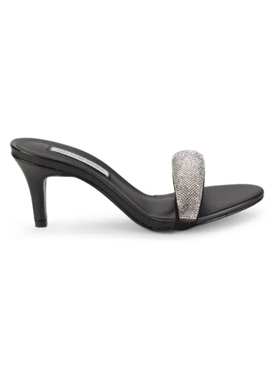 Saks Fifth Avenue Women's Venus Embellished Strap Sandals In Black Rhinestone