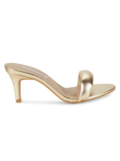 Saks Fifth Avenue Women's Venus Embellished Strap Sandals In Gold Metal