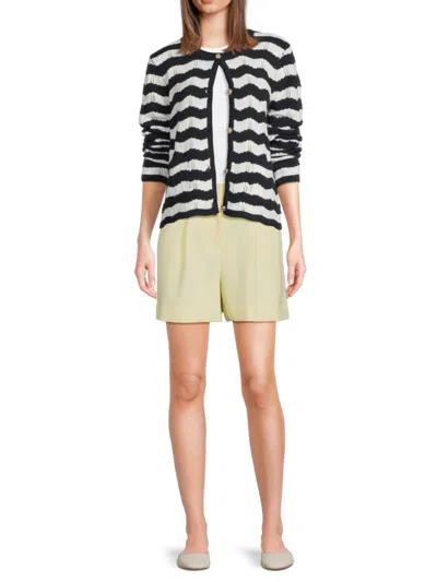 Saks Fifth Avenue Women's Wave Striped Cardigan