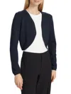 Saks Fifth Avenue Women's Wool-blend Metallic Bolero Sweater In Navy