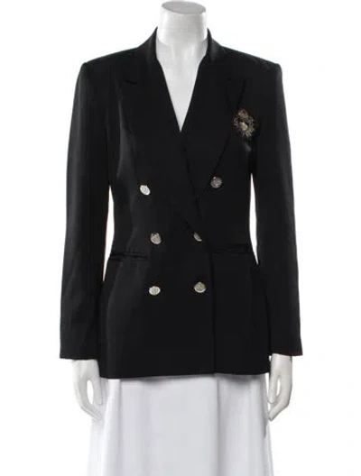 Pre-owned Saks Fifth Avenue Wool Blazer In Black