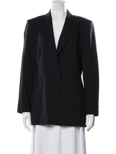 Pre-owned Saks Fifth Avenue Wool Blazer In Black