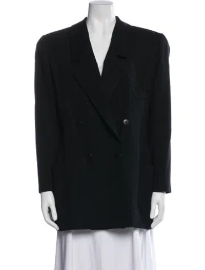 Pre-owned Saks Fifth Avenue Wool Blazer In Black