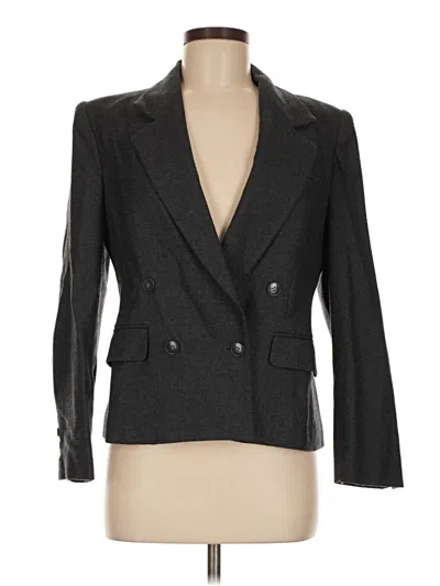 Pre-owned Saks Fifth Avenue Wool Blazer Jacket In Gray