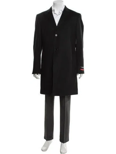 Pre-owned Saks Fifth Avenue Wool Coat W/ Tags In Black