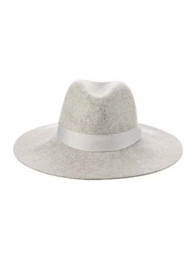 Pre-owned Saks Fifth Avenue Wool Fedora Hat In Gray