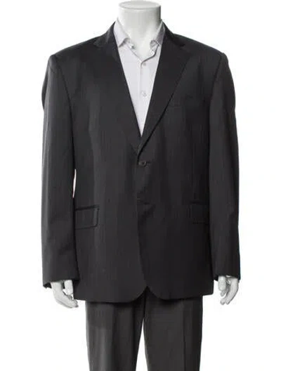 Pre-owned Saks Fifth Avenue Wool In Gray