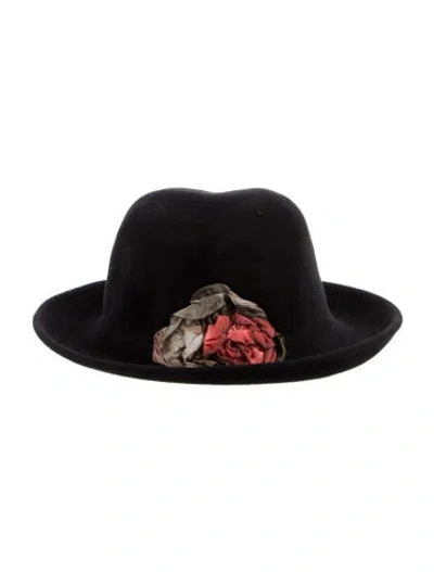 Pre-owned Saks Fifth Avenue Wool Hat In Black