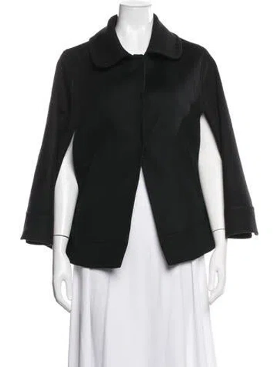 Pre-owned Saks Fifth Avenue Wool Jacket In Black