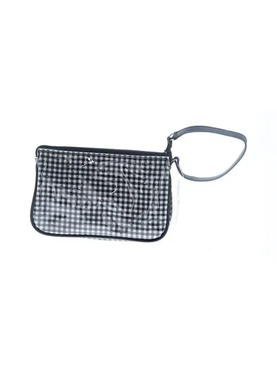Pre-owned Saks Fifth Avenue Wristlet In Silver