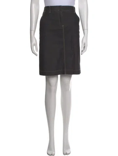 Pre-owned Saks Jandel Knee-length Skirt W/ Tags In Gray