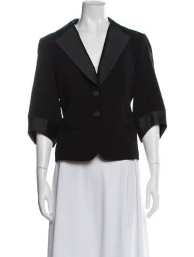 Pre-owned Saks Jandel Wool Blazer In Black
