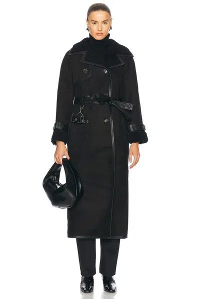 Saks Potts Alexa Trench Coat In Black