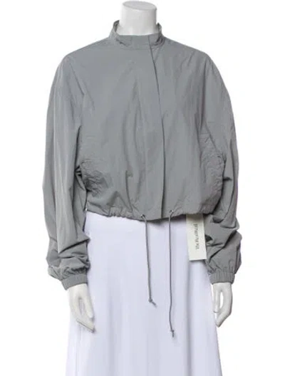 Pre-owned Saks Potts Bomber Jacket In Gray