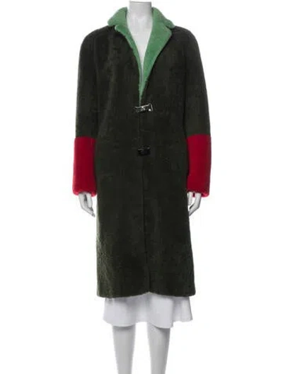 Pre-owned Saks Potts Coat In Green