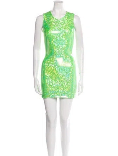 Pre-owned Saks Potts Crew Neck Mini Dress