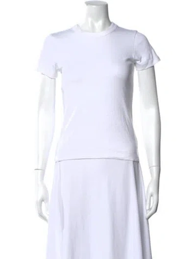 Pre-owned Saks Potts Crew Neck Short Sleeve T-shirt In White
