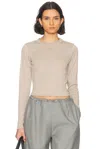 Saks Potts Eloise Long Sleeve T-shirt In Smoke Grey