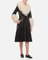 Saks Potts Foxy Coat In Black