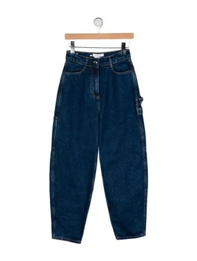 Pre-owned Saks Potts High-rise Straight Leg Jeans In Blue