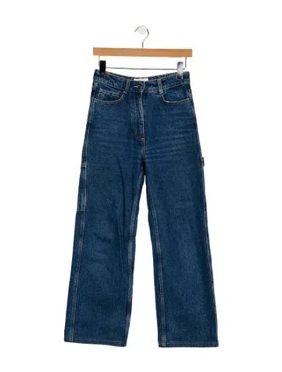 Pre-owned Saks Potts High-rise Straight Leg Jeans In Blue