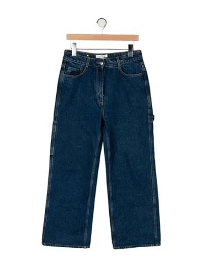 Pre-owned Saks Potts High-rise Wide Leg Jeans In Blue