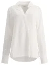 Saks Potts Logo-embroidered Buttoned Shirt In White